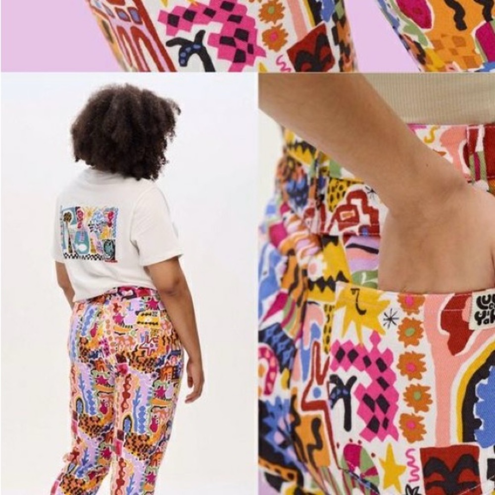 Lucy & Yak x Melissa Foster high waisted denim pants